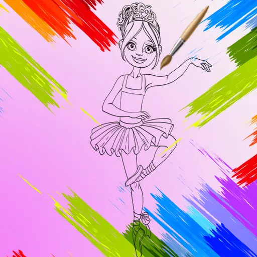 Little Ballerinas Coloring - Jogue Grátis e Divirta-se Colorindo