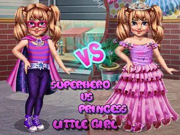 Little Girl Superhero Vs Princess - Jeu de Dress-up pour Enfants Gratuit