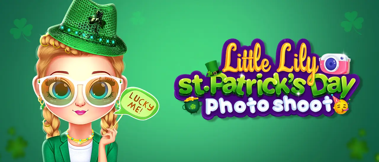 Little Lily St. Patrick's Day Photo Shoot - Fun Dress Up Game for Kids