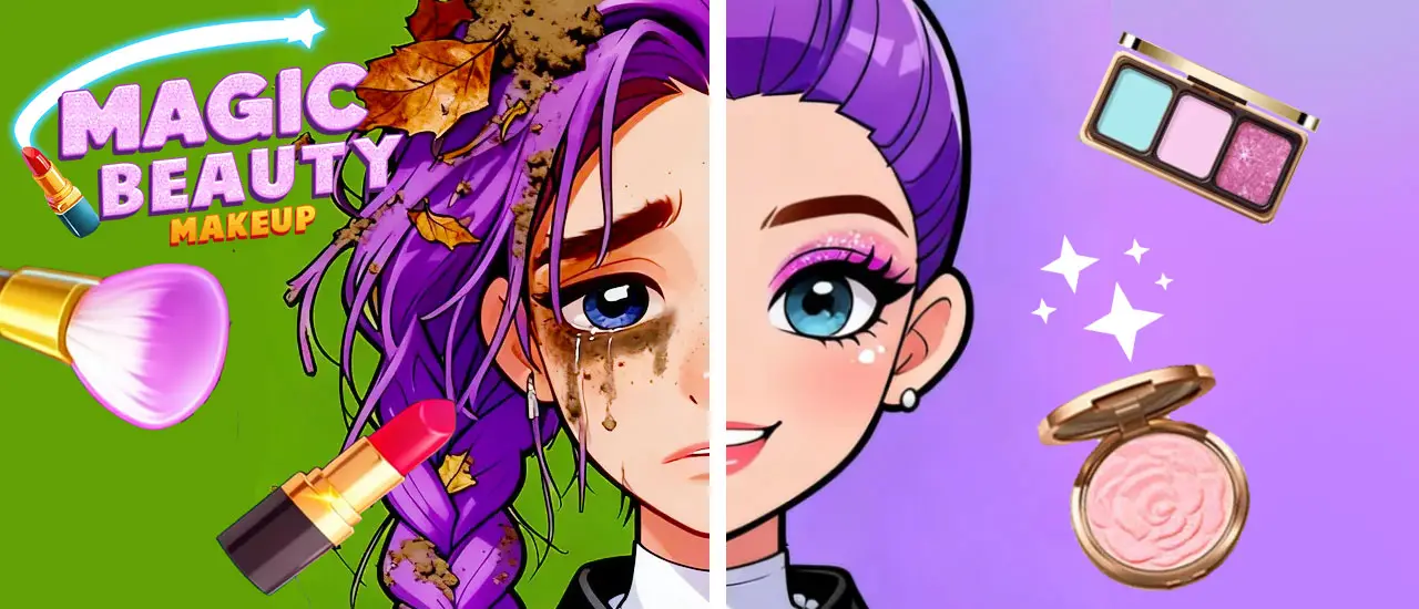 Magic Beauty Makeup – Mädchen Makeover Spiel online kostenlos