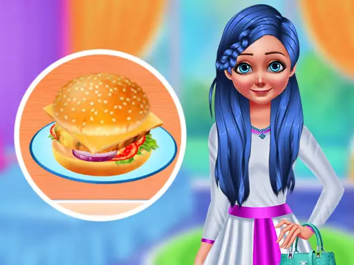 Making Homemade Veg Burger - Cooking & Food Games for Kids