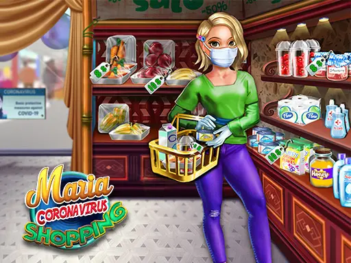 Maria Coronavirus Alışverişi Oyna - Eğlenceli Dress-up Oyunu