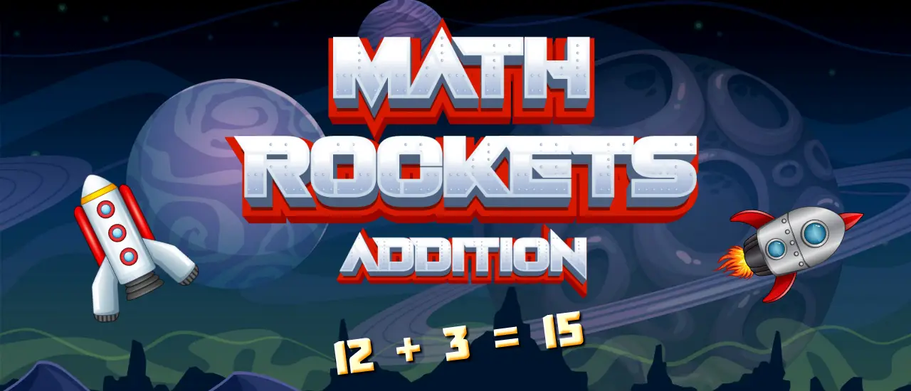 Math Rockets Addition - Jeu éducatif pour jouer et apprendre en ligne