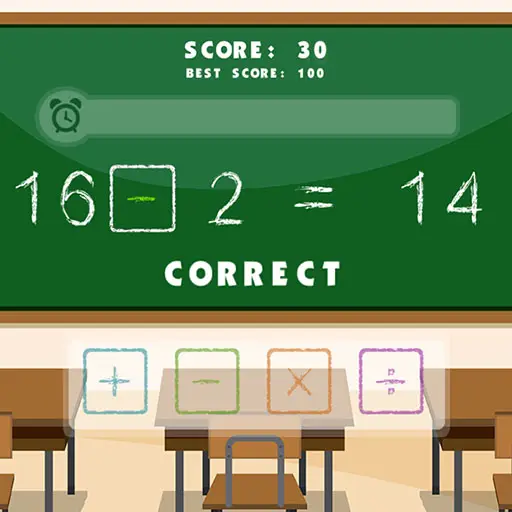Math Signs Game - Juego educativo para aprender matemáticas y jugar en línea gratis