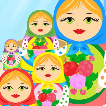Matryoshka Rush لعبة تركيب دمى روسية مجانية للعب أونلاين