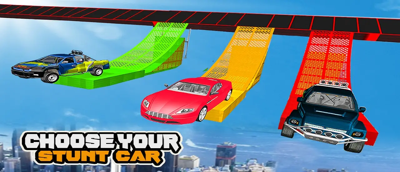 Mega Car Ramp Impossible Stunt Game - Play Free Car Stunt Games