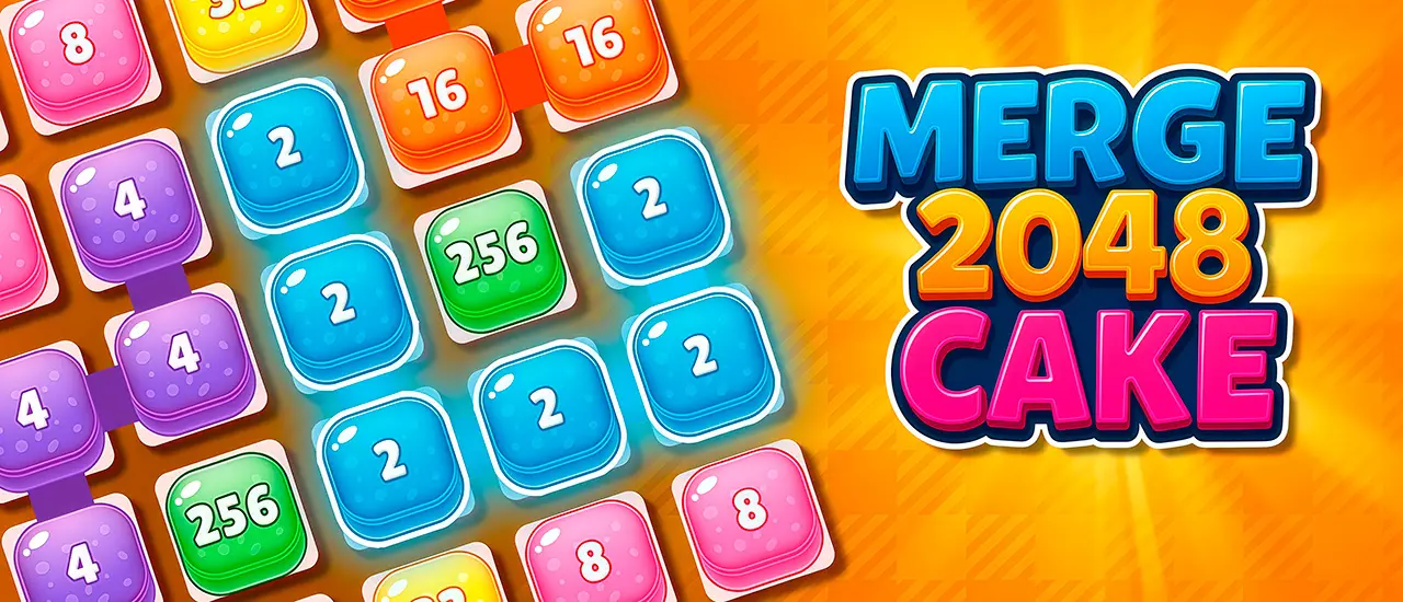 Merge 2048 Cake - Jeu de Puzzle Relaxant et Gratuit