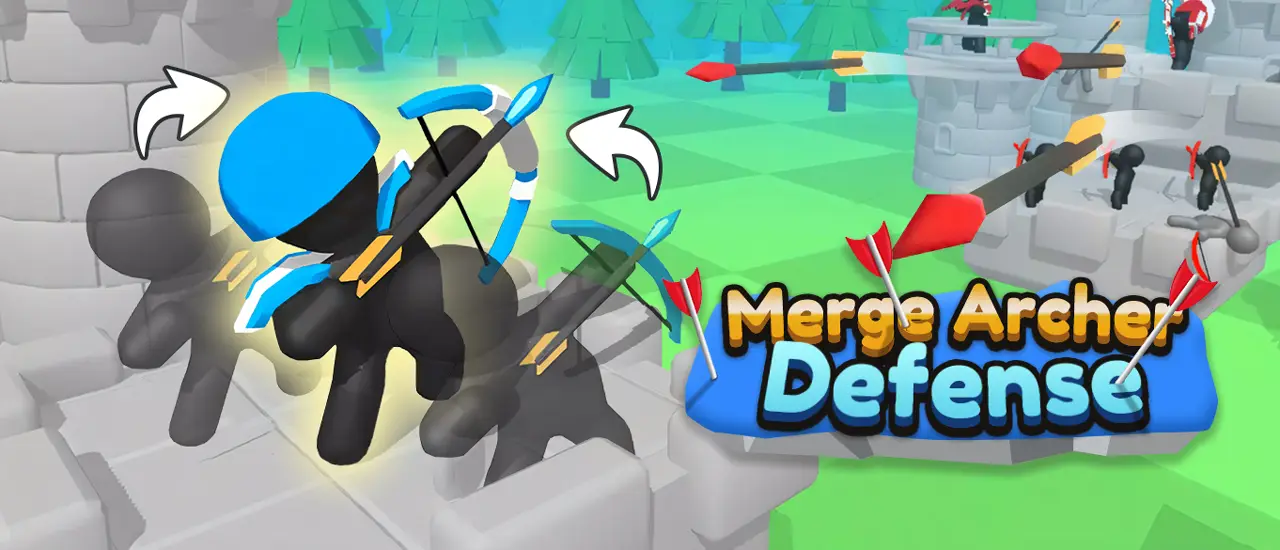 لعبة Merge Archer Defense - لعبة استراتيجية للدفاع عن القلعة مجانًا
