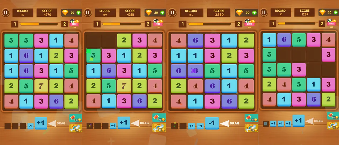 Merge Block Raising - Free Puzzle Game to Play & Merge Blocks