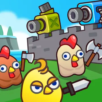 Merge Cannon: Chicken Defense - Play Free Strategy & Merge Game