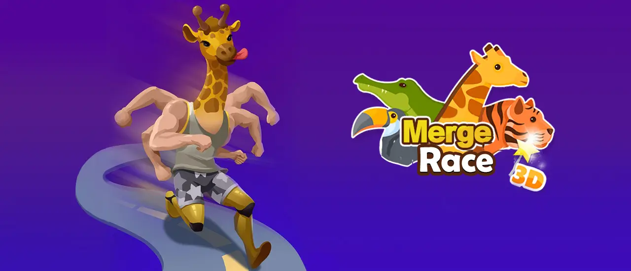 Merge Race 3D - オンラインで遊べる動物テーマのアーケードゲーム