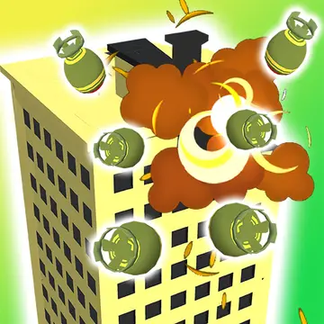 Merge To Explode - Juego de fusionar cohetes y destruir edificios gratis