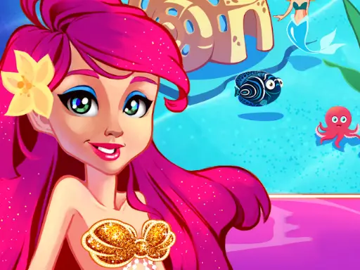 Mermaid Princess: Juego gratis para niñas y aventuras submarinas