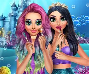 Mermaids Makeup Salon - Juego de Maquillaje y Vestir para Niñas