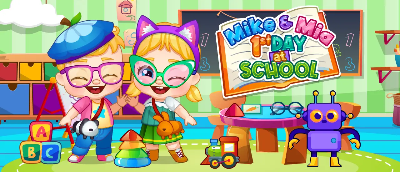 Mike e Mia - Jogo de Primeiro Dia na Escola para Jogar Online Grátis