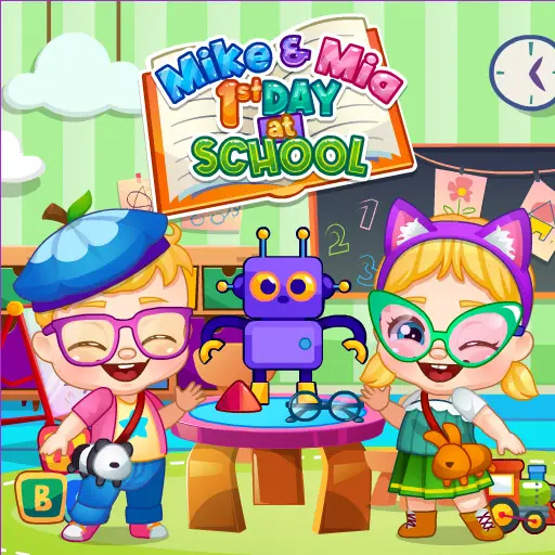 Mike e Mia - Jogo de Primeiro Dia na Escola para Jogar Online Grátis