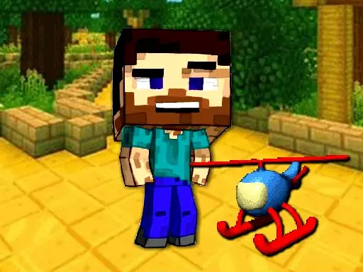 Mineblock Helicopter Adventure – Kostenloses Online Spiel für Kinder und Erwachsene