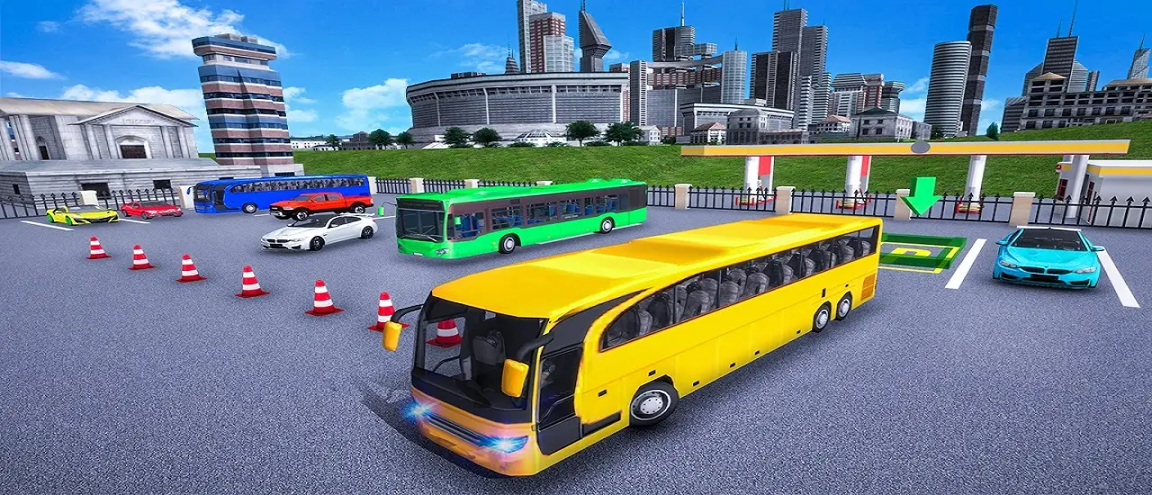 Modern Bus Parking Advance Bus Games