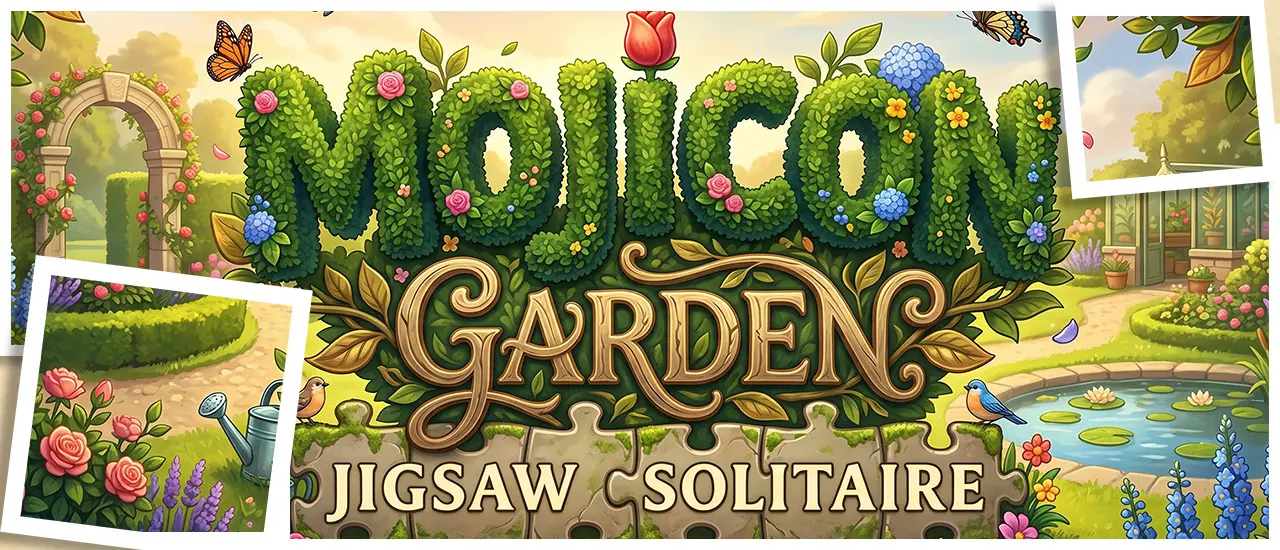 Mojicon Garden JigSolitaire - Play Free Jigsaw Puzzle Game Online