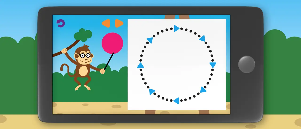 Monkey Teacher Jogo Educativo para Crianças - Desenhar Figuras