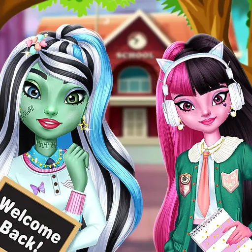 Monster Girls Back to School Oyna - Ücretsiz Giyim ve Moda Oyunu