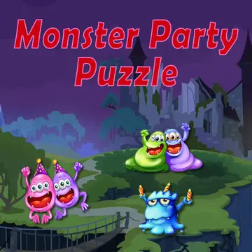 Monster Party Puzzle 無料オンラインパズルゲームで遊ぼう