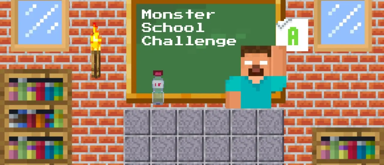 Monster School Challenge Spiel online kostenlos spielen