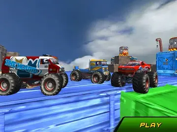 Monster Truck Stunts Sky Driving - لعبة سباق وتحدي السيارات العملاقة مجاناً