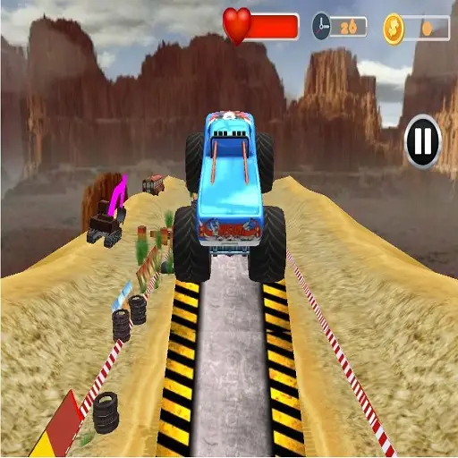 Monster Truck Tricky Stunt Race ゲーム|無料で遊べるレースゲーム
