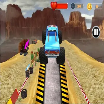 Monster Truck Tricky Stunt Race Spiel – Kostenloses Offroad Rennspiel