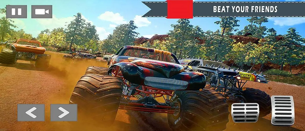 Monster Truck vs Zombie : Jeu de tir off-road gratuit