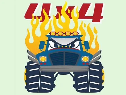 Monster Trucks Coloring Pages - Jeu de coloriage pour enfants gratuit