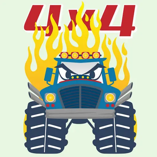Monster Trucks Coloring Pages - Jeu de coloriage pour enfants gratuit