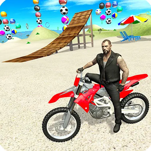 Motorbike Beach Fighter 3D - Jeu de Moto Cross Sur Plage