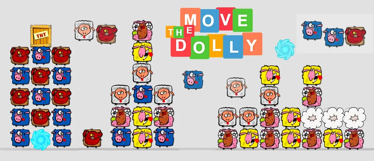 Move the Dolly - Jogo Match-3 gratuito online para jogar
