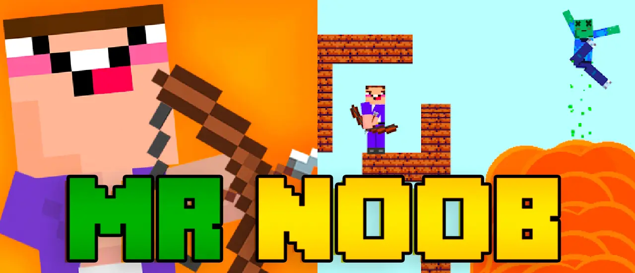 Mr Noob Vs Zombies - Ücretsiz Çevrimiçi Nişancı Oyunu