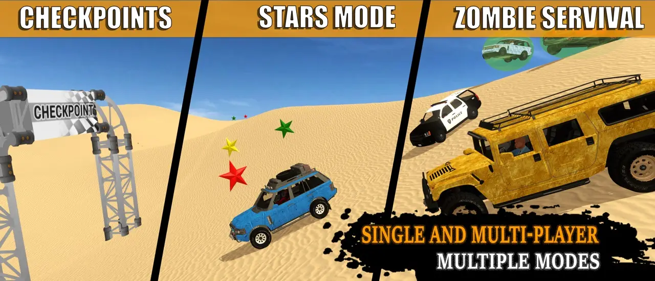 Multiplayer 4x4 Offroad Oyunları - Ücretsiz ve Çok Oyunculu