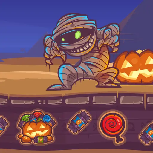 Mummy Candy Treasure - Free Online Puzzle Game for Kids