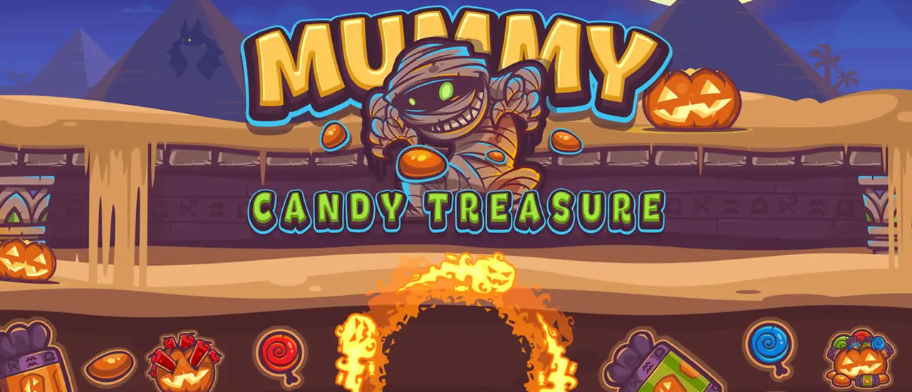 Mummy Candy Treasure - Free Online Puzzle Game for Kids