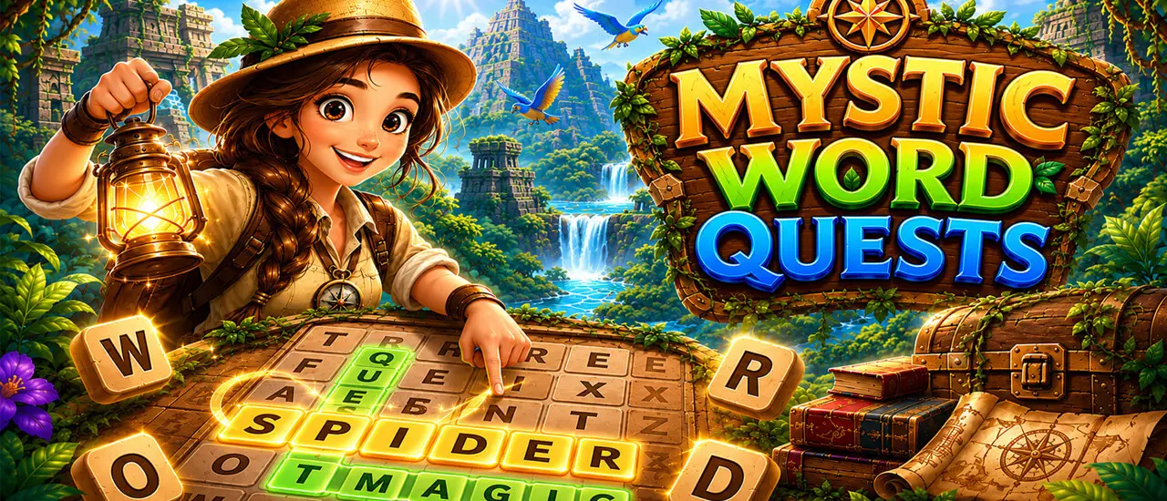 Mystic Word Quests - Kelime Bulmaca Oyunu Oyna Ücretsiz