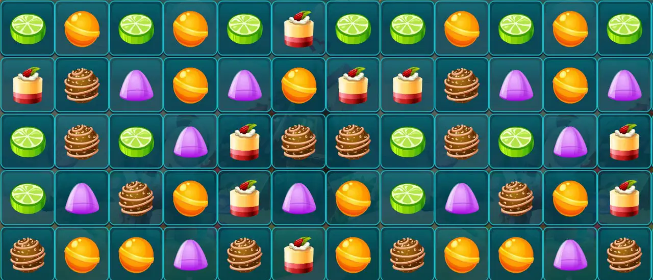 New Year Puddings Match - Free Puzzle Game to Play Online