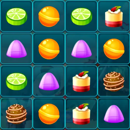 New Year Puddings Match - Free Puzzle Game to Play Online