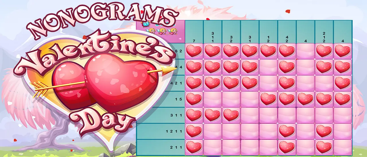 Nonograms Valentines Day - Jeu de Logique et Puzzle Gratuit