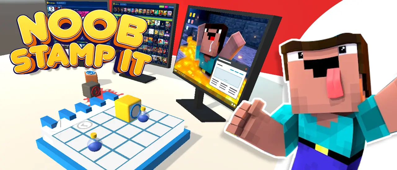 Noob Stamp It - Juego de rompecabezas educativo gratis