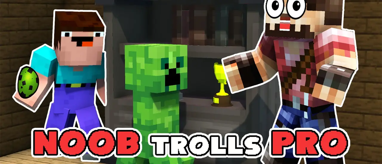 Noob Trolls Pro - Jogo de Minecraft para Divertir-se