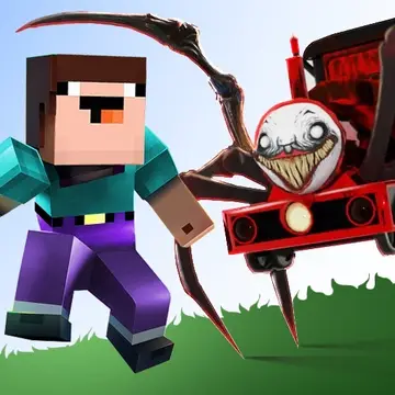 Noob VS. Spider Train - لعبة أكشن ومغامرة مجانية على الإنترنت