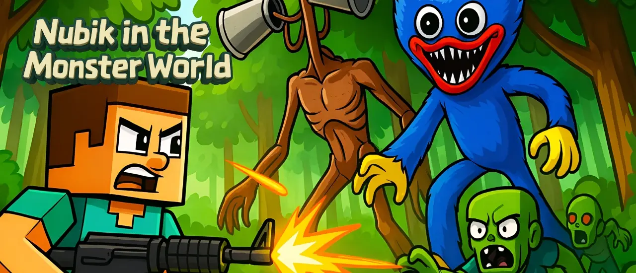 Nubik in the Monster World - Ücretsiz Atış ve Macera Oyunu