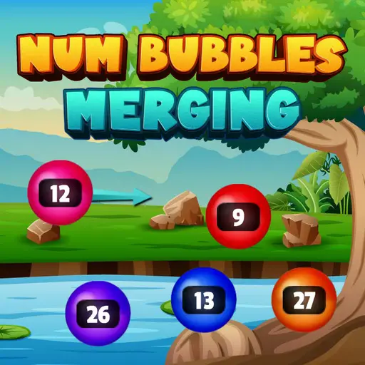 Num Bubbles Merging - Juego de Rompecabezas Gratis para Jugar en Línea