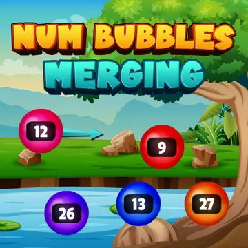 Num Bubbles Merging - Juego de Rompecabezas Gratis para Jugar en Línea