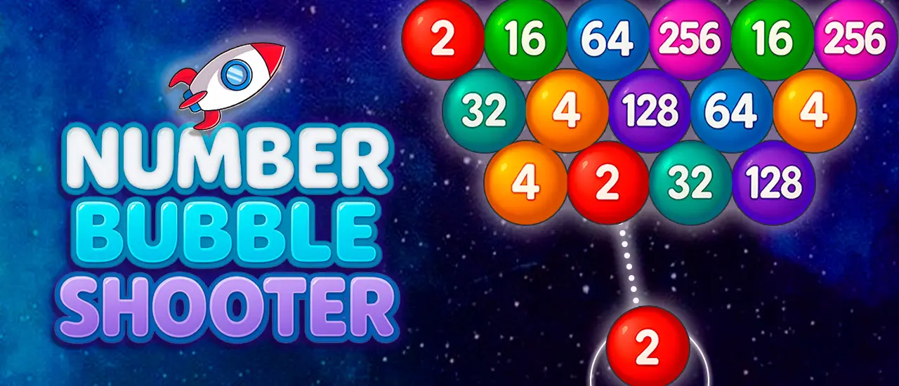 Number Bubble Shooter - لعبة تصويب الفقاعات الرقمية المجانية عبر الإنترنت